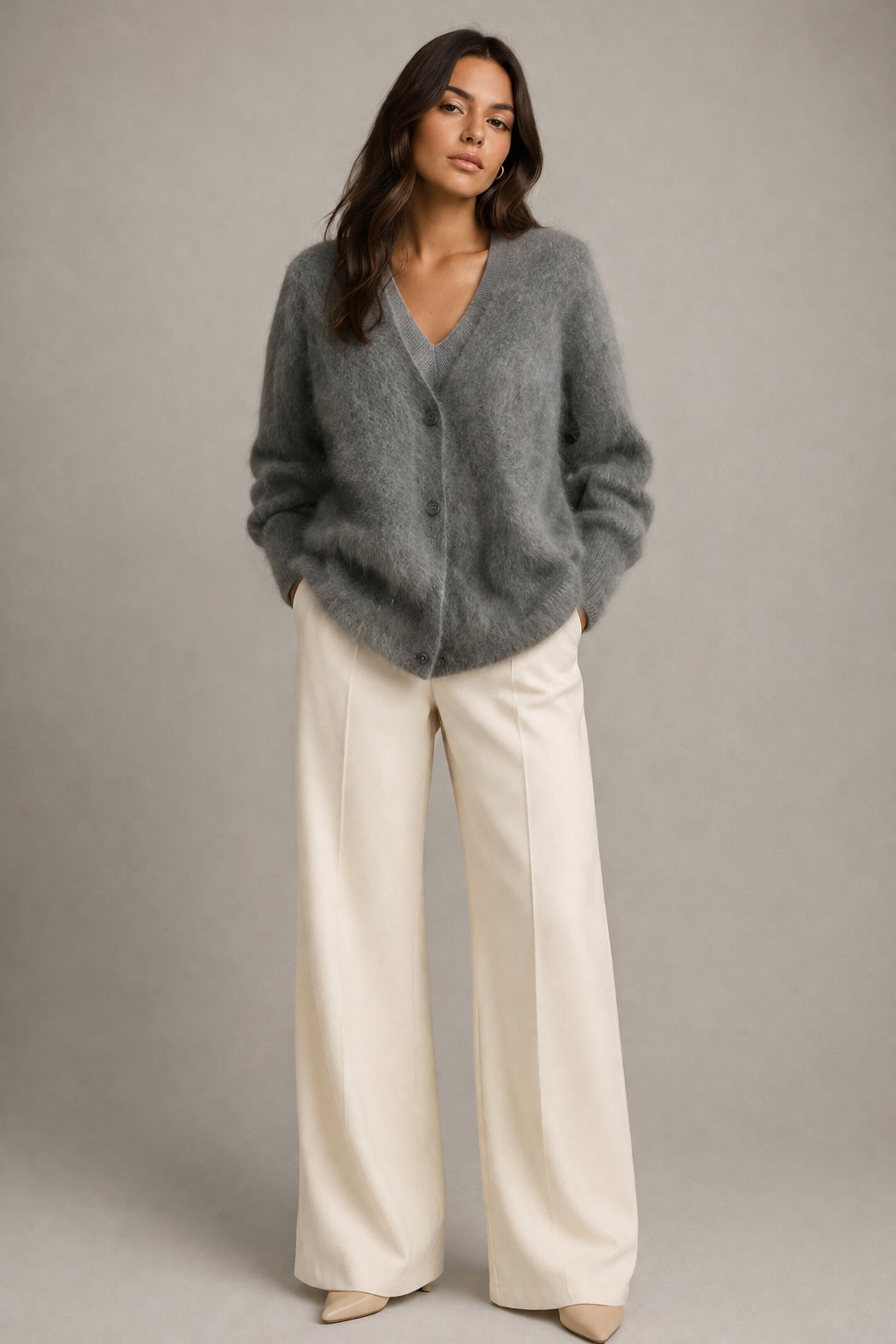 Soft Knit V-Neck Cardigan