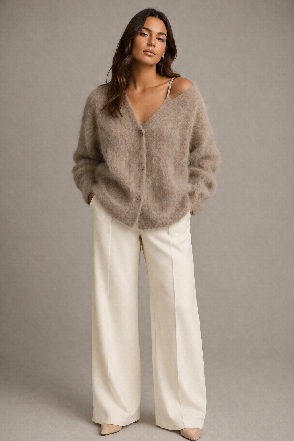 Soft Knit V-Neck Cardigan