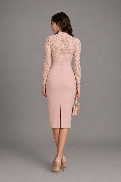Lace Bodycon Midi Dress