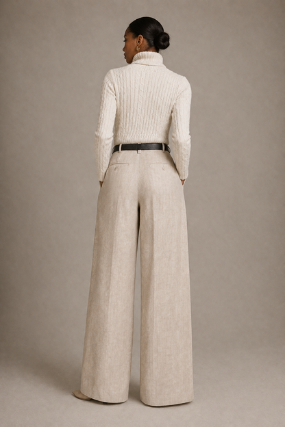 Ribbed Turtleneck Top